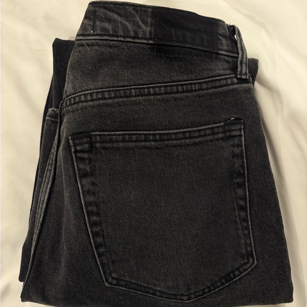 Abercrombie & Fitch Black 90s Straight Ultra High Rise